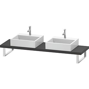 Duravit L-Cube console LC101C04949 thickness 4.5 cm, graphite matt, for Wash Bowls , variable