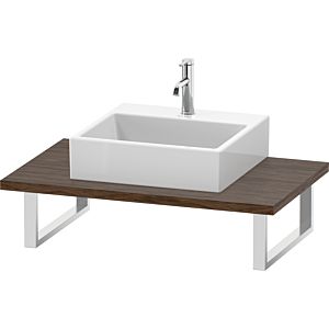 Duravit DuraStyle Konsole DS106C02121 für Aufsatzbecken, 1 Ausschnitt, Stärke 3 cm, Nussbaum dunkel