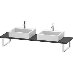 Duravit DuraStyle DS105C04949 pour Vasques  à poser , 2 découpes, épaisseur 3 cm, graphite mat