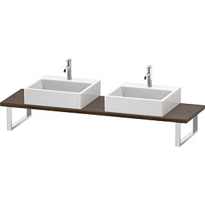 Duravit DuraStyle console DS105C02121 for Wash Bowls , 2 cut-outs, thickness 3 cm, dark walnut