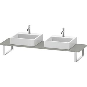 Duravit DuraStyle console DS105C00707 for Wash Bowls , 2 cut-outs, thickness 3 cm, concrete gray matt