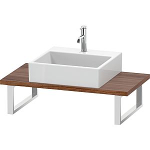 Duravit DuraStyle Konsole DS104C07979 für Aufsatzbecken, 1 Ausschnitt, Stärke 3 cm, Nussbaum natur
