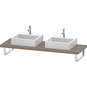 Duravit DuraStyle Konsole DS103C07575 für Aufsatzbecken, 2 Ausschnitte, Stärke 4.5 cm, Leinen