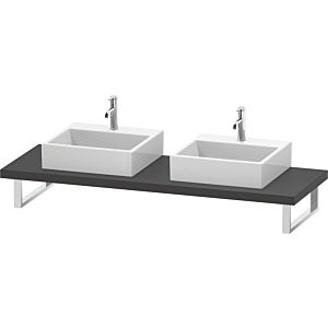 Duravit DuraStyle DS103C04949 pour Vasques  à poser , 2 découpes, épaisseur 4,5 cm, graphite mat