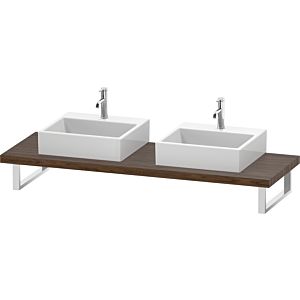 Duravit DuraStyle DS103C02121 pour Vasques  à poser , 2 découpes, épaisseur 4,5 cm, noyer foncé