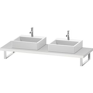 Duravit DuraStyle Konsole DS103C01818 für Aufsatzbecken, 2 Ausschnitte, Stärke 4.5 cm, weiß matt