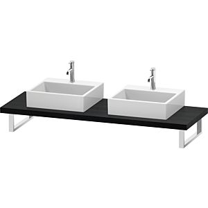 Duravit DuraStyle console DS103C01616 for Wash Bowls , 2 cut-outs, thickness 4.5 cm, Eiche schwarz