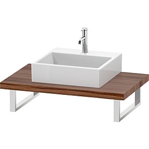 Duravit DuraStyle Konsole DS102C07979 für Aufsatzbecken, 1 Ausschnitt, Stärke 4.5 cm, Nussbaum natur