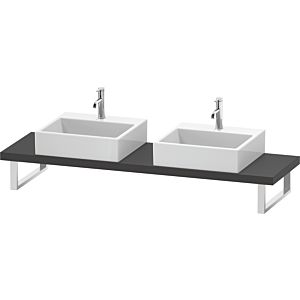 Duravit DuraStyle DS101C04949 pour Vasques  à poser , 2 découpes, épaisseur 4,5 cm, graphite mat