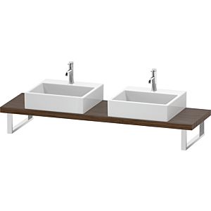Duravit DuraStyle DS101C02121 pour Vasques  à poser , 2 découpes, épaisseur 4,5 cm, noyer foncé