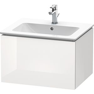 Duravit L-Cube Waschtischunterbau LC614002222 Weiß Hochglanz, 62x40x48,1cm, 1 Auszug