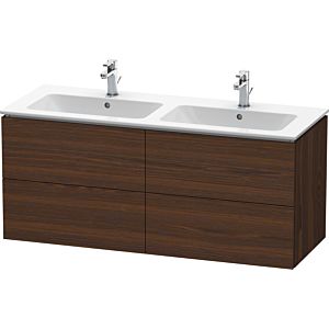 Duravit L-Cube vanity unit LC625906969 brushed walnut, 129x55x48.1cm, 4 drawers