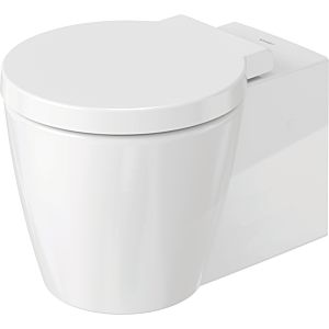 WC suspendu Duravit Starck 1&quot; 02100900641 blanc, finition Wondergliss