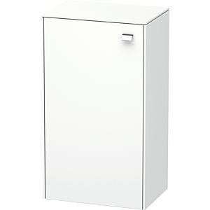 Duravit Brioso Halbhochschrank Individual 61-91cm BR1340L1018, Weiß Matt, Tür links, Griff Chrom