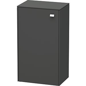 Duravit Brioso Halbhochschrank Individual 61-91cm BR1340L1049, Graphit Matt, Tür links, Griff Chrom