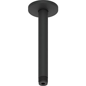 Bras de douche Duravit UV0670025046 200 mm, noir mat, raccordement au plafond, rond