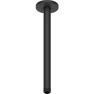 Bras de douche Duravit UV0670026046 300 mm, noir mat, raccordement au plafond, rond
