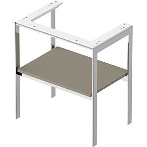 Duravit White Tulip washbasin console WT454009292 68.4 x 45 cm, Steingrau Seidenmatt , floor-standing, metal