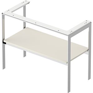 Duravit White Tulip washbasin console WT454103939 98.4 x 45 cm, Nordic Weiß Seidenmatt , floor-standing, metal