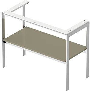 Duravit White Tulip washbasin console WT45410H2H2 98.4 x 45 cm, stone gray high gloss, floor-standing, metal