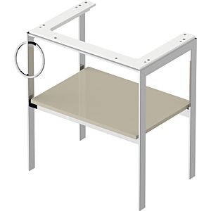 Duravit White Tulip console de lavabo WT4543LH3H3 68,4 x 45 cm, Taupe brillant, sur pied, métal, 2000 porte-serviettes gauche