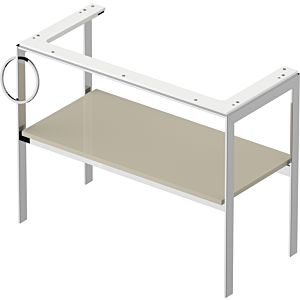 Duravit White Tulip console de lavabo WT4544LH3H3 98,4 x 45 cm, Taupe brillant, sur pied, métal, 2000 porte-serviettes gauche