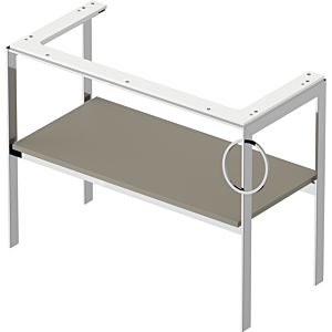 Duravit White Tulip -lavabo WT4544R9292 98,4 x 45 cm, Steingrau Seidenmatt , à poser, métal, 2000 porte-serviettes droite