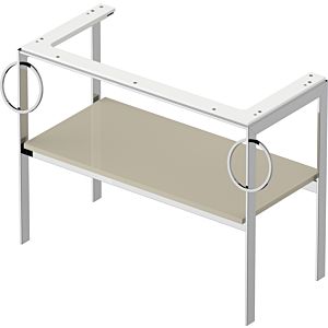 Duravit White Tulip console WT4547BH3H3 98.4 x Taupe Hochglanz floor standing metal 801 towel rail