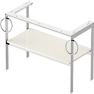 Duravit White Tulip console WT4547BH4H4 98.4 x 45 cm Nordic White High Gloss standing metal 801 towel rail