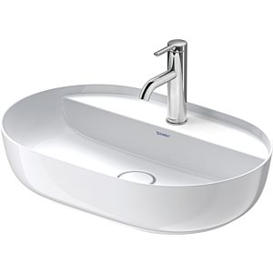 Duravit Luv Aufsatzwaschtisch 60 cm 03806000001  DuraCeram, Weiß WonderGliss, 600x400 mm, geschliffen, mit Hahnloch