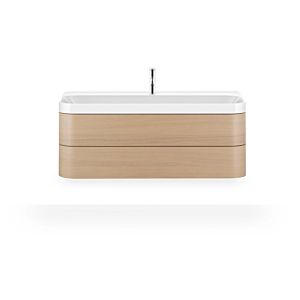 Duravit Happy D.2 Plus vanity HP4349O71710000 117.5x49cm, 2 drawers, 1 tap hole, Mediterranean oak