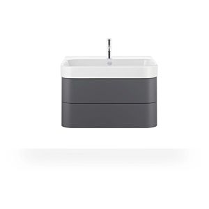 Duravit Happy D.2 Plus HP4387080800000 77.5 x 49 cm, graphite super matt, 2 drawers