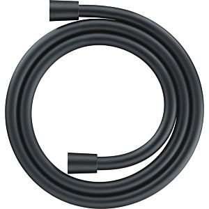Flexible de douche Duravit UV0610007046 160 cm 1600 mm, noir mat, filetage de raccordement G 1/2