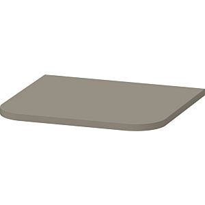 Plaque Duravit Happy D.2 Plus HP030009292 40,3x36,4cm, pour armoires mi-hautes, finition satinée gris pierre