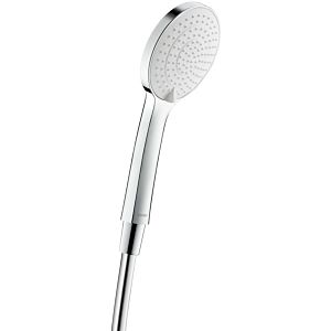 Douchette Duravit UV0650015010 245mm, filetage de raccordement G 1/2, chromé / blanc