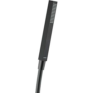 Douchette Duravit UV0640002046 212mm, filetage de raccordement G 1/2, carré, noir mat