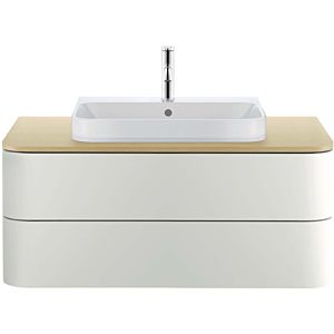 Duravit Happy D.2 Duravit match0 HP496103939 40,8 x 100 x 55 cm, 2 tiroirs, pour meuble vasque, finition blanc nordique satiné