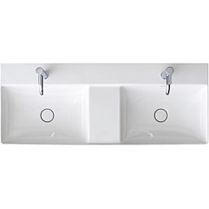 Duravit DuraSquare 23531200411 120 x 47 cm, sans trop-plein, avec 2000 robinetterie, trou pour robinetterie blanc WonderGliss