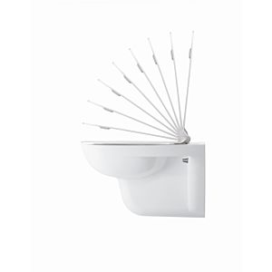Duravit D-Code Wand Tiefspül WC 2535092000 weiss, HygieneGlaze