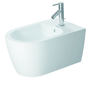 Duravit Me by Starck Wand-Bidet 2288153200 37 x 57 cm, mit Hahnloch, mit Überlauf, mit Hahnlochbank, weiß seidenmatt