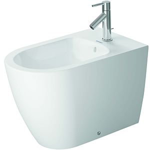 Duravit Me by Starck Stand-Bidet 2289103200 37 x 60 cm, mit Hahnloch, mit Überlauf, mit Hahnlochbank, weiß seidenmatt