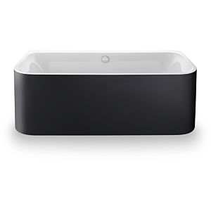 Duravit Happy D.2 Rechteck-Badewanne 700449800000000 180 x 80 x 46 cm, weiß, Ecke links, Acrylverkleidung Graphit supermatt