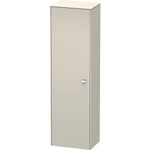 Duravit Brioso Hochschrank BR1330L1091 520x1770x360mm, Taupe, Tür links, Griff Chrom