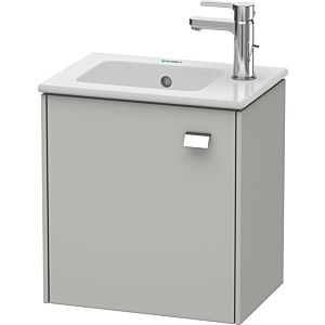 Duravit Brioso Waschtischunterbau BR4000L1007 420x442x289mm, Betongrau Matt, Tür l., Griff Chrom