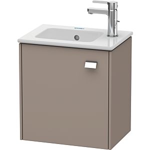 Duravit Brioso Waschtischunterbau BR4000L1043 420x442x289mm, Basalt Matt, Tür links, Griff Chrom