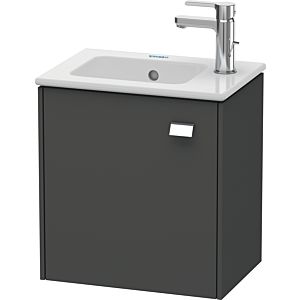 Duravit Brioso Waschtischunterbau BR4000L1049 420x442x289mm, Graphit Matt, Tür l., Griff Chrom