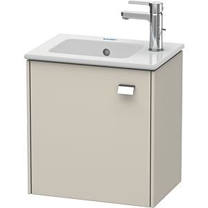Duravit Brioso Waschtischunterbau BR4000L1091 420x442x289mm, Taupe, Tür links, Griff Chrom