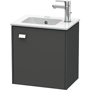 Duravit Brioso Waschtischunterbau BR4000R1049 420x442x289mm, Graphit Matt, Tür r., Griff Chrom