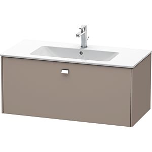 Duravit Brioso Waschtischunterbau BR400301043 1020x479mm, Basalt Matt 1 Auszug, Griff Chrom