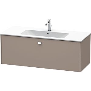 Duravit Brioso Waschtischunterbau BR400401043 1220x479mm, Basalt Matt, 1 Auszug, Griff Chrom
